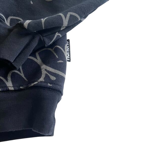 Nununu unisex boy girl black bubbly letters sweatshirt size 10-11 - Picture 4 of 8